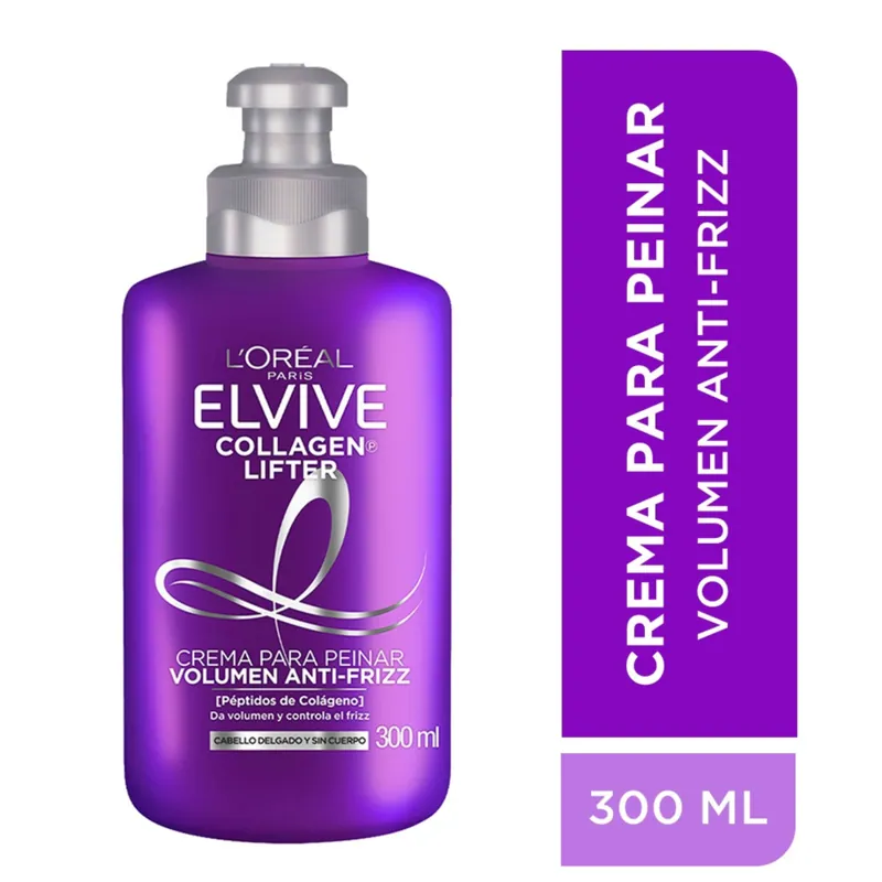 Crema Peinar Elvive colágeno 300 mL