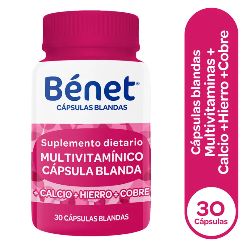 Multivitamin Calcio+hierro+cobre 30caps
